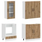 vidaXL Kuchynská jednotka KALMAR 8 pcs Dub artisan Kompozitné drevo – Obrázok 3