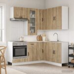 vidaXL Kuchynská jednotka KALMAR 8 pcs Dub sonoma Kompozitné drevo