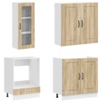 vidaXL Kuchynská jednotka KALMAR 8 pcs Dub sonoma Kompozitné drevo – Obrázok 3