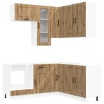 vidaXL Kuchynská jednotka KALMAR 8 pcs Dub artisan Kompozitné drevo – Obrázok 2