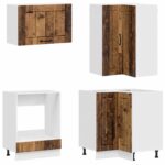 vidaXL Kuchynská jednotka LUCCA 8 pcs Staré drevo Kompozitné drevo – Obrázok 4