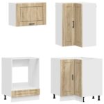 vidaXL Kuchynská jednotka PORTO 8 pcs Dub sonoma Kompozitné drevo – Obrázok 4