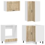vidaXL Kuchynská jednotka PORTO 8 pcs Dub sonoma Kompozitné drevo – Obrázok 5