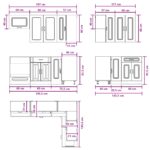 vidaXL Kuchynská jednotka KALMAR 8 pcs Dub artisan Kompozitné drevo – Obrázok 9