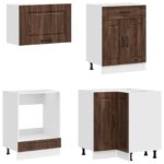 vidaXL Kuchynská jednotka KALMAR 8 pcs Hnedý dub Kompozitné drevo – Obrázok 4