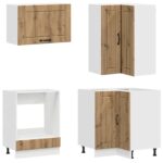 vidaXL Kuchynská jednotka LUCCA 8 pcs Dub artisan Kompozitné drevo – Obrázok 4