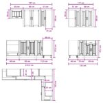 vidaXL Kuchynská jednotka LUCCA 8 pcs Dub artisan Kompozitné drevo – Obrázok 9