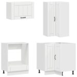 vidaXL Kuchynská jednotka LUCCA 8 pcs Biela s vysokým leskom – Obrázok 4