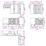 vidaXL Kuchynská jednotka LUCCA 8 pcs Dub artisan Kompozitné drevo – Obrázok 9