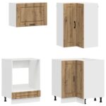 vidaXL Kuchynská jednotka PORTO 8 pcs Dub artisan Kompozitné drevo – Obrázok 4