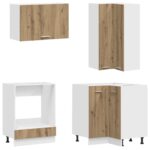 vidaXL Kuchynská jednotka LYON 8 pcs Dub artisan Kompozitné drevo – Obrázok 4