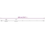 vidaXL Posuvné dvere Prírodná a biela 80 x 210 cm – Obrázok 12