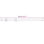 vidaXL Posuvné dvere Prírodná a biela 100 x 210 cm Borovicový masív – Obrázok 12