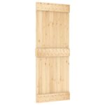vidaXL Posuvné dvere Prírodná a biela 80 x 210 cm – Obrázok 3