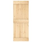 vidaXL Posuvné dvere Prírodná a biela 80 x 210 cm – Obrázok 4