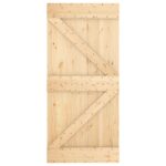 vidaXL Posuvné dvere Prírodná a čierna 95 x 210 cm – Obrázok 4