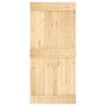 vidaXL Posuvné dvere Prírodná a čierna 95 x 210 cm – Obrázok 4