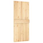vidaXL Posuvné dvere Prírodná a čierna 90 x 210 cm – Obrázok 5