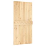 vidaXL Posuvné dvere Prírodná a čierna 100 x 210 cm – Obrázok 5