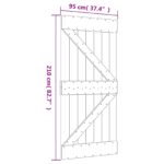vidaXL Posuvné dvere Prírodná a biela 95 x 210 cm – Obrázok 11