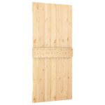 vidaXL Posuvné dvere Prírodná a biela 95 x 210 cm – Obrázok 5