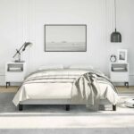 vidaXL Rám postele bez matraca, svetlosivý 137x190 cm, plný zamat – Obrázok 4