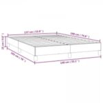 vidaXL Rám postele bez matraca, tmavosivý 137x190 cm, plný zamat – Obrázok 10