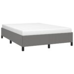 vidaXL Rám postele bez matraca, tmavosivý 137x190 cm, látkový – Obrázok 4
