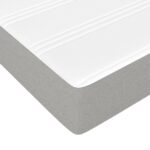 vidaXL Matrac s taštičkovými pružinami stredná tvrdosť bledosivý 100x190x20 cm látka – Obrázok 5