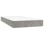 vidaXL Matrac s taštičkovými pružinami stredná tvrdosť svetlosivý 100x203x20cm dvojlôžko XL – Obrázok 2