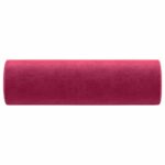 vidaXL Dekoračné vankúše 2 ks, vínovočervené, Ø15x50 cm, zamatové – Obrázok 4