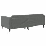 vidaXL Denná posteľ tmavosivá 100x190 cm látka – Obrázok 5