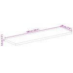 vidaXL Stolová doska 100x20x3,8 cm obdĺžniková masívna akácia – Obrázok 9