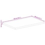vidaXL Stolová doska 50x40x3,8 cm obdĺžniková masívna akácia – Obrázok 9