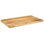 vidaXL Stolová doska 40x20x3,8 cm obdĺžniková, masívne drevo, surové mango – Obrázok 2