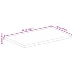 vidaXL Stolová doska 40x20x3,8 cm obdĺžniková, masívne drevo, surové mango – Obrázok 9