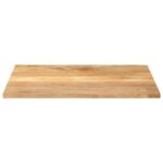 vidaXL Stolová doska 90x80x2,5 cm obdĺžniková masívna mangová farba – Obrázok 3