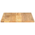 vidaXL Stolová doska 90x80x2,5 cm obdĺžniková masívna mangová farba – Obrázok 4