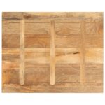 vidaXL Stolová doska 90x80x2,5 cm obdĺžniková masívna mangová farba – Obrázok 5