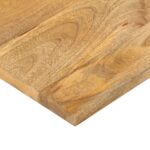 vidaXL Stolová doska 90x80x2,5 cm obdĺžniková masívna mangová farba – Obrázok 6