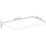 vidaXL Stolová doska 50x20x3,8 cm obdĺžniková, masívne drevo mango – Obrázok 9