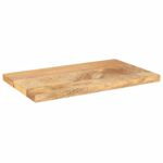 vidaXL Stolová doska 60x30x3,8 cm obdĺžniková masívna mangová farba – Obrázok 2