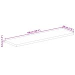 vidaXL Stolová doska 100x20x3,8 cm obdĺžniková, masívne drevo mango – Obrázok 9