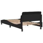 vidaXL Rám postele Dover čierny 100x190 cm umelá koža – Obrázok 6