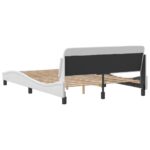 vidaXL Rám postele Dover biely 137x190 cm umelá koža – Obrázok 6