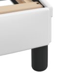 vidaXL Rám postele Dover biely 137x190 cm umelá koža – Obrázok 7