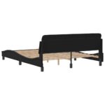 vidaXL Rám postele Dover čierny 152x203 cm umelá koža – Obrázok 6