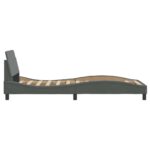 vidaXL Rám postele Dover tmavosivý 90x190 cm látkový – Obrázok 5