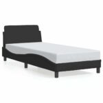 vidaXL Rám postele Dover čierny 90x190 cm zamatový – Obrázok 2