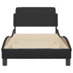 vidaXL Rám postele Dover čierny 90x190 cm umelá koža – Obrázok 4